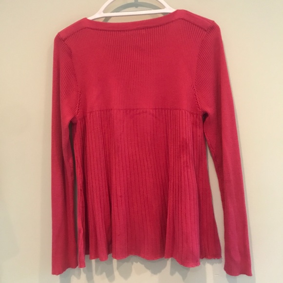 Cable & Gauge Ribbed Long Sleeve Top. Size L - Picture 2 of 5